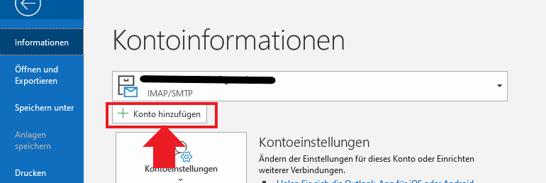 Email_Einrichten_Konto_Hinzufügen Outlook_Auswahl_Konto_Hinzufügen